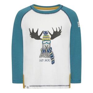 Lazy Jacks Childrens/Kids Moose T-Shirt / Teal